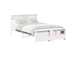 Lit 2 places 135x190 cm    coloris blanc