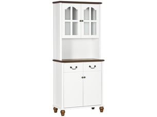 Buffet 4 porte(s)  2 tiroir(s) STILVORA  - 76 cm coloris blanc 