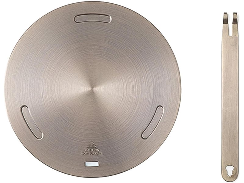 Adaptateur induction 16 cm en acier inoxydable avec poignée amovible,adaptateur plaque induction pour tasse à café, casserole à lait, or rose - Conforama A