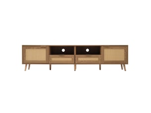 Meuble tv coloris naturel 200 cm   