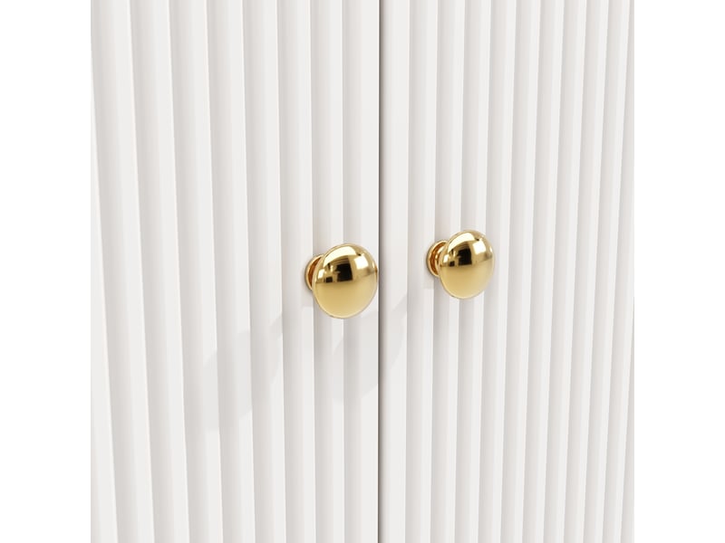  Îlot de cuisine 140x70x90 cm pliable mdf métal blanc  - Conforama D