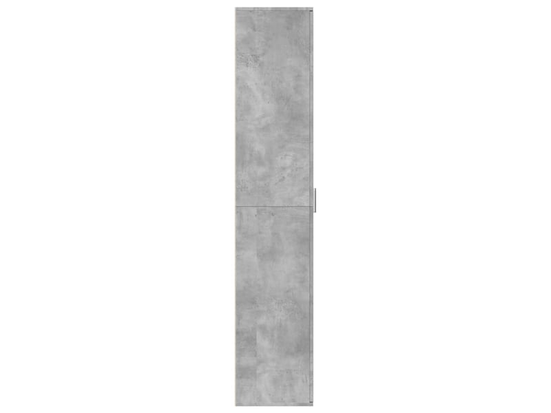  Buffet haut, meuble de rangement salon gris béton 60x35x180 cm bois d'ingénierie  - Conforama D