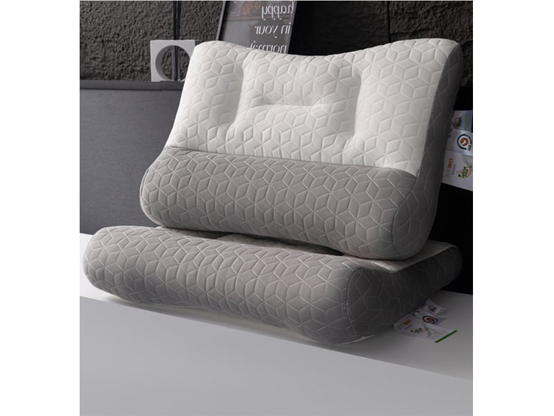  Oreiller de soutien cervical, oreiller de traction à retour lent avec insert en latex, 60 x 40 x 10 cm  - Conforama B