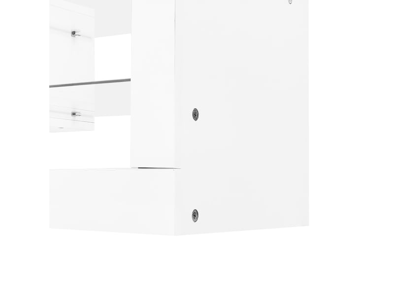 Ensemble meuble tv et table basse blanc brillant, éclairage led bluetooth, meuble 181 cm pour téléviseur jusqu’à 80 pouces - Conforama W