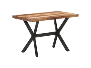 Table de salle à manger, table de repas, table à dîner 120x60x75 cm bois avec finition miel cf36858