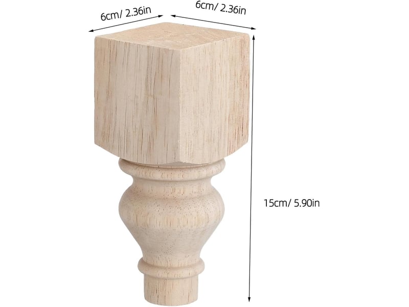  Meubles bois ronds non finis de canapé et table basse style français avec texture bois naturel pour meubles rustiques et commodes  - Conforama B