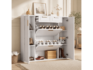 Meuble à chaussures 20 paire(s) <strong>DESVIAE</strong> <strong></strong> coloris blanc