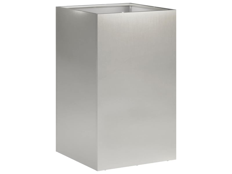  Jardinière - cache-pot de jardin 2 pcs argenté 40 x 40 x 50 cm  - Conforama C