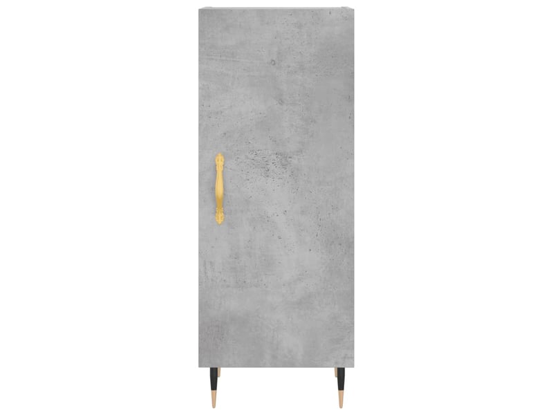  Buffet haut - bahut - meuble de rangement gris béton 34,5x34x180 cm bois d'ingénierie  - Conforama E