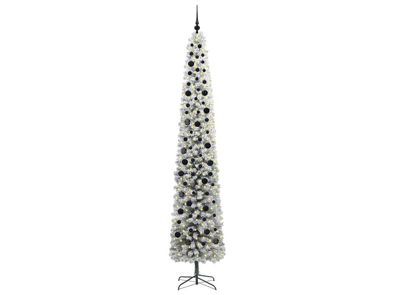  Sapin de noël artificiel, arbre de noël vert 270 cm pvc et acier et plastique shl7333  - Conforama C