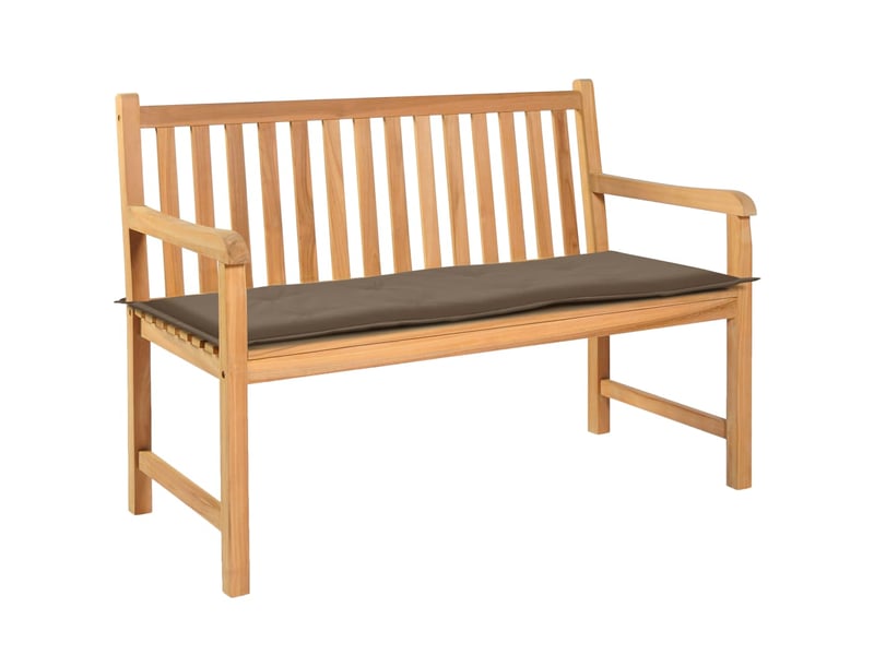  Coussin de banc de jardin 100 % polyester imperméable taupe 120 x 50 x 3 cm dec021750  - Conforama A