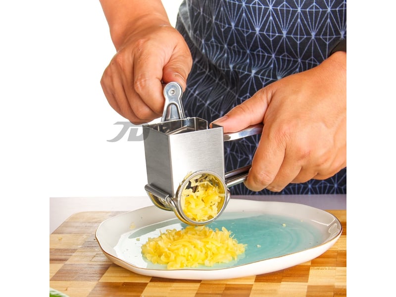 Moulin à râpe fromage 3 tambours inox 20x5.8x8cm - Conforama D