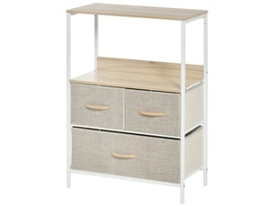 Commode 3 tiroir(s) coloris blanc largeur 29 cm