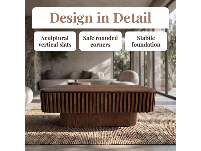  Table basse, 98x60x35 cm, rangement intégré, en bois massif, bicolore cao-W3503P533833-conf-NEW - Conforama D