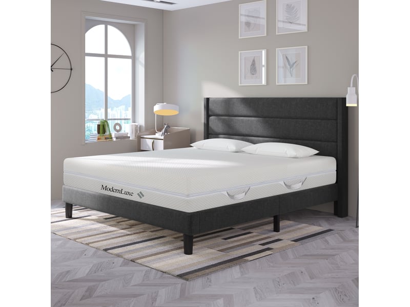  Matelas 160x200cm, en mousse froide 7 zones, fermeté h3&amp;h2, épaisseur de 20cm  - Conforama B