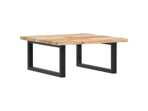 Étagère de vasque | étagère murale acier et bois massif d'acacia shl5593