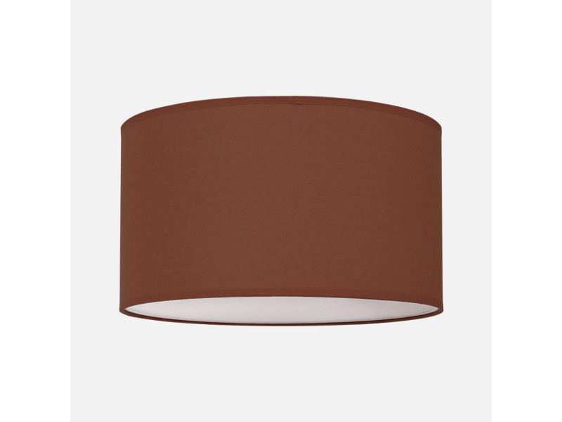  Fabrilamp nicole plafonnier textile marron chocolat avec diffuseur, 4 x e27, ø 50 cm 042985005 - Conforama C