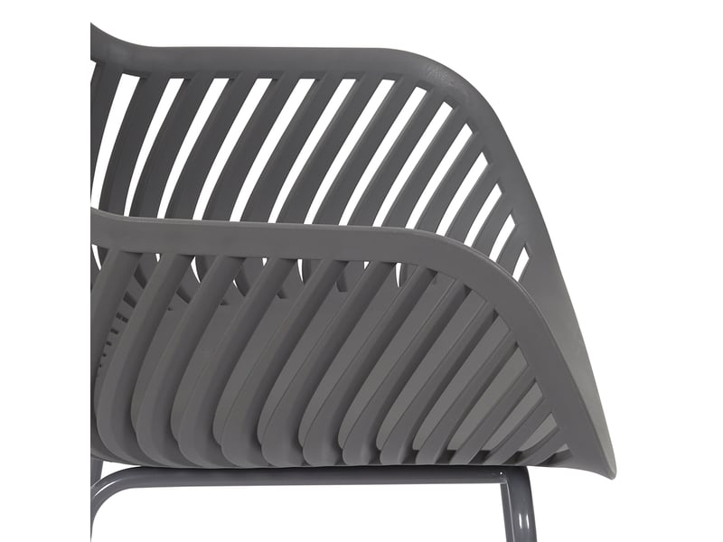 Lot de 2 fauteuils - home deco factory - ibiza - extérieur - gris - Conforama E