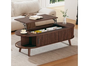 Table basse coloris marron <strong></strong> <strong>120x50x39.5cm</strong>