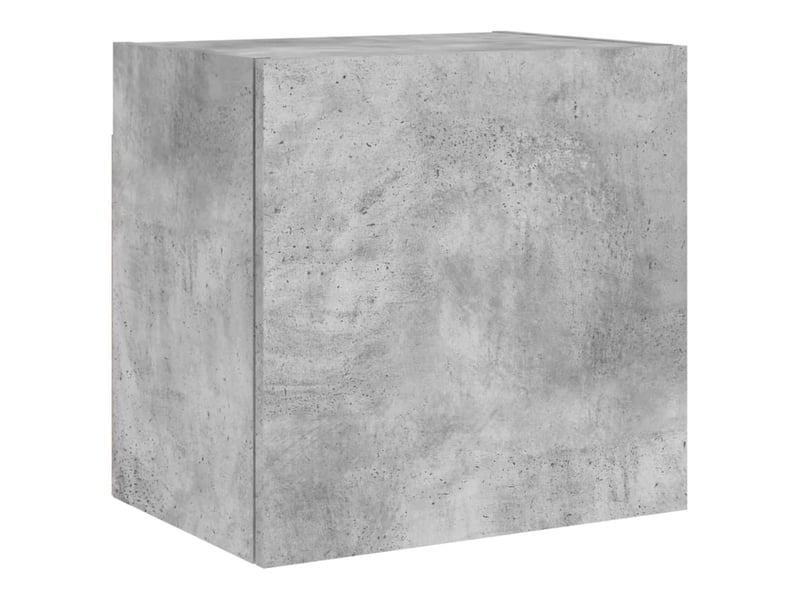  Meuble tv - banc tv - meuble de rangement mural gris béton 40,5x30x40 cm bois d'ingénierie  - Conforama A