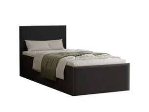 Lit coffre 90x200 cm IDOHOME SASHI coloris noir
