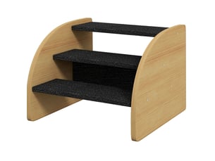 Pouf / repose pied VIVRYN  bicolore