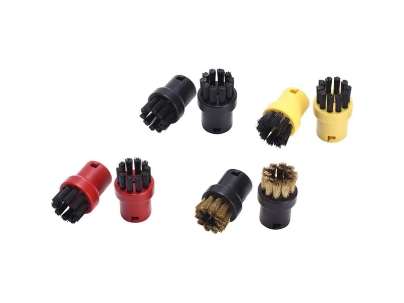  Lot brosses rondes nettoyage karcher sc1 sc2 sc3 sc4 sc5 rouge noir  - Conforama D