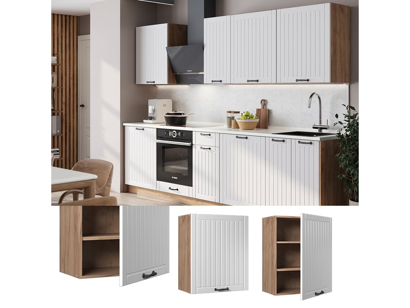  Vicco elément haut de cuisine, blanc campagne, 60cm  - Conforama C