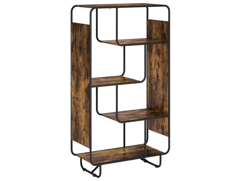 Buffet haut, buffet de rangement chêne fumé 80x37,5x144 cm bois d'ingénierie - Conforama A
