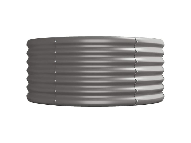  Jardinière - lit surélevé de jardin acier galvanisé 440x80x36 cm gris  - Conforama D