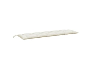 Coussin de banc de jardin, coussin d'assise crème mélangé 180x50x7 cm tissu cf52720