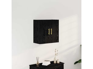 Meuble mural, rangement salon 60 x 31 x 70 cm bois d'ingénierie chêne noir shl3845