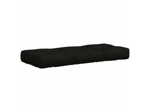 Coussin de siège en palette, coussin d'assise vianen 100 % polyester noir cf55892