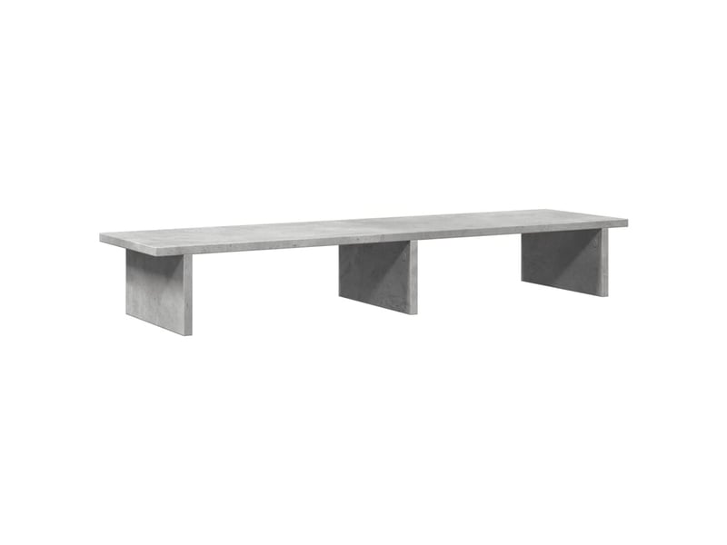  Support de moniteur table meuble bureau 100 x 27 x 15 cm bois d'ingénierie gris 02_0044842  - Conforama D