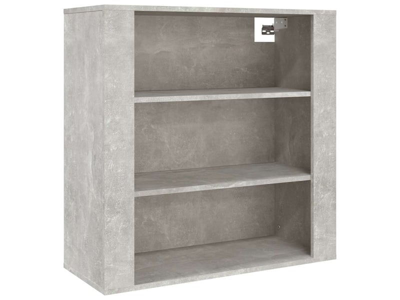  Armoire murale, meuble de rangement gris béton 80x33x80 cm bois d'ingénierie shl85671  - Conforama A