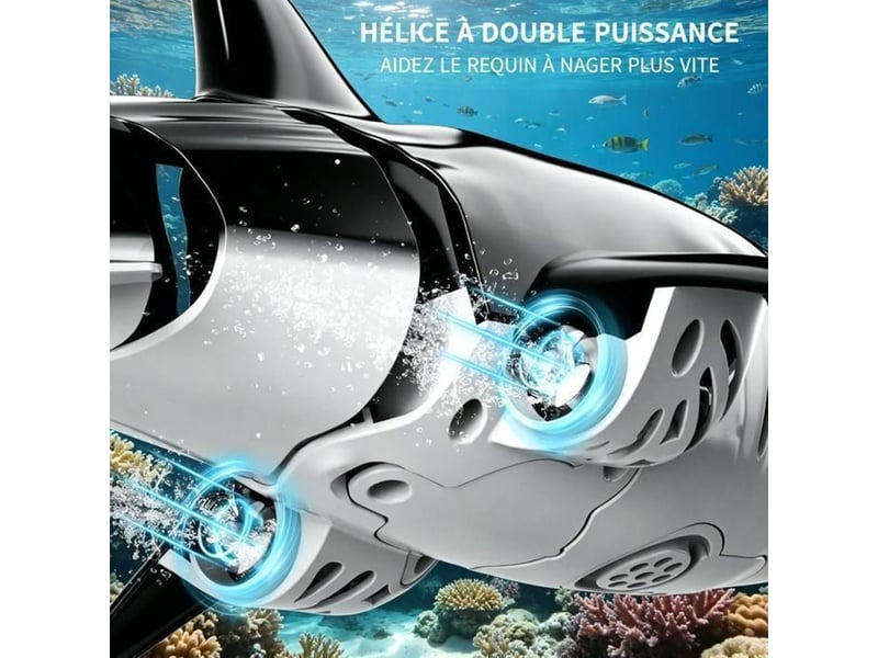  Requin radiocommande 2,4 ghz avec leds rechargeables noir 11 a 20 cm 369645_AACFG98587_6_DROPFR - Conforama C