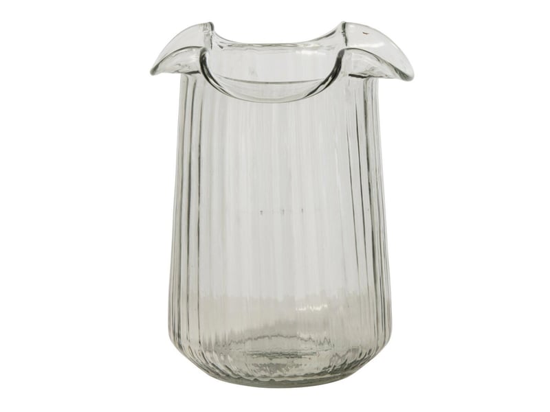  Vase design en verre halvor 20cm transparent  - Conforama A