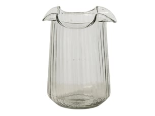 Vase design en verre halvor 20cm transparent
