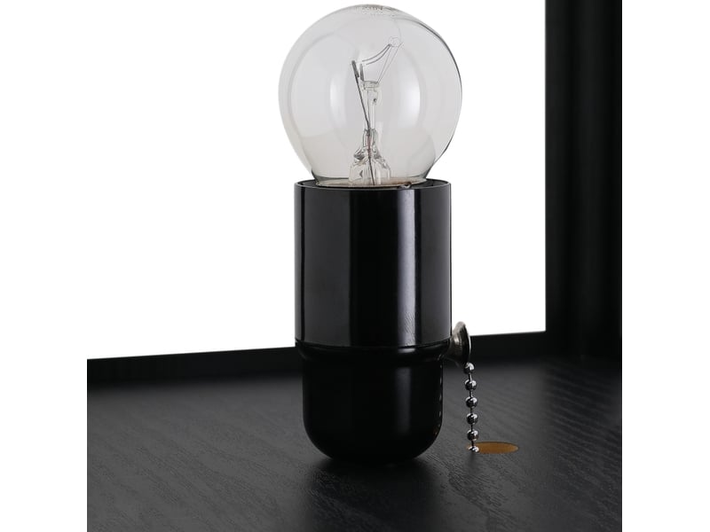  Lampadaire 26x26x160 cm avec trois compartiments ouverts mdf noir  - Conforama C