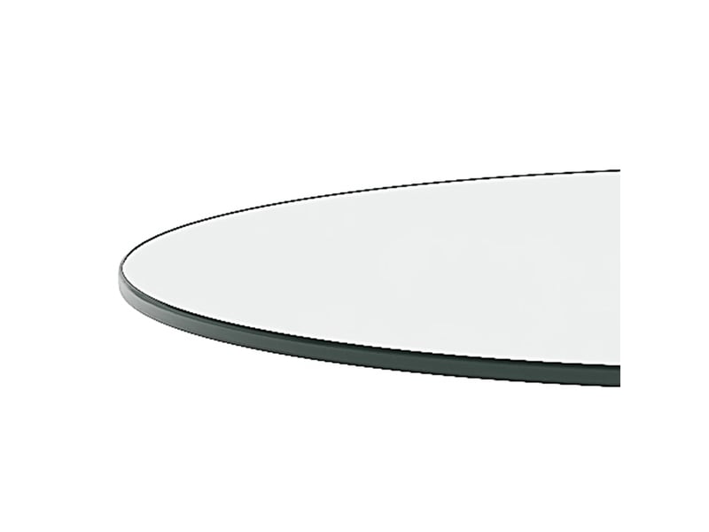  Table de bar ronde 89 cm avec plateau en verre trempé - lpospi - pied métallique stable verre métal noir transparent 89 cm × 92 cm  - Conforama C