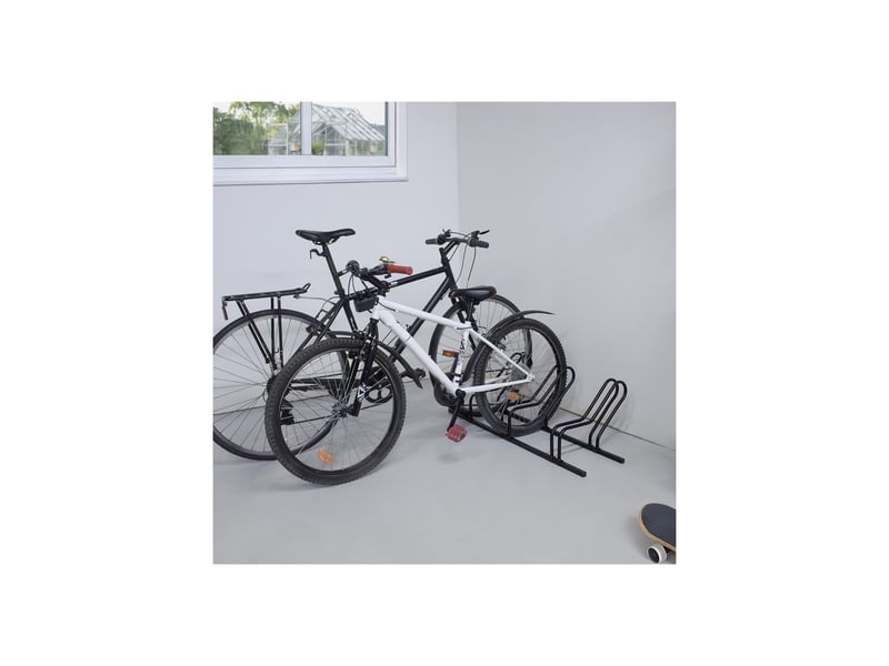  Râtelier 3 vélos cyclo en métal noir 107 x 48 x 29,5 cm  - Conforama C