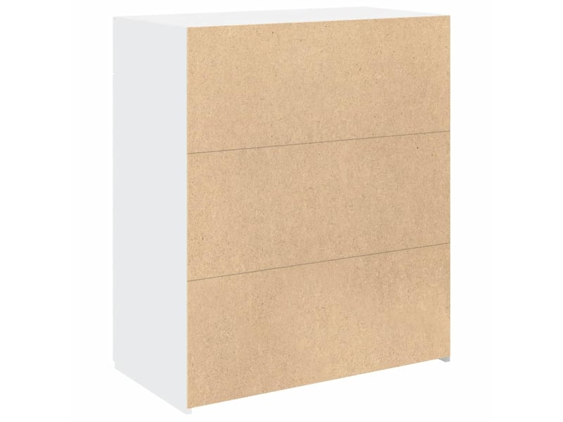  Buffet - bahut - meuble de rangement blanc 80x42,5x93 cm bois d'ingénierie  - Conforama D