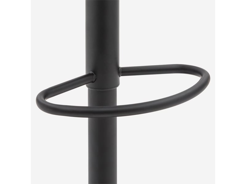  Lot de 2 tabourets de bar hauts pivotants et réglables bora bora - noir  - Conforama E