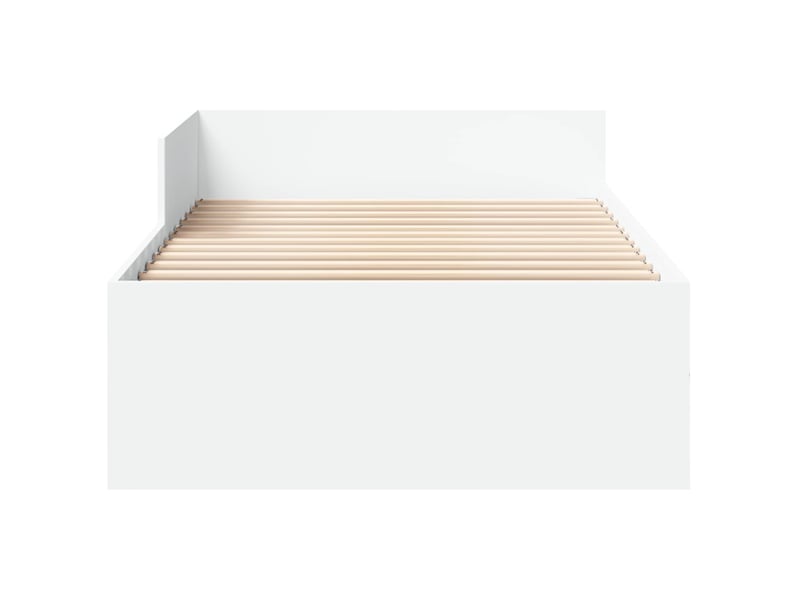  Lit simple- lit adulte -  cadre de lit avec tête de lit blanc 80 x 200 cm  - Conforama C