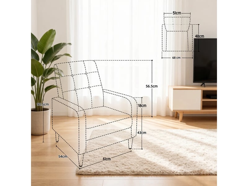 Fauteuil lounge multifonction, fauteuil tv et lecture pour salon ou chambre - Conforama C