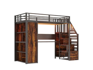 Lit mezzanine 90x200 cm <strong>GUTENACHT</strong> <strong></strong> coloris noir