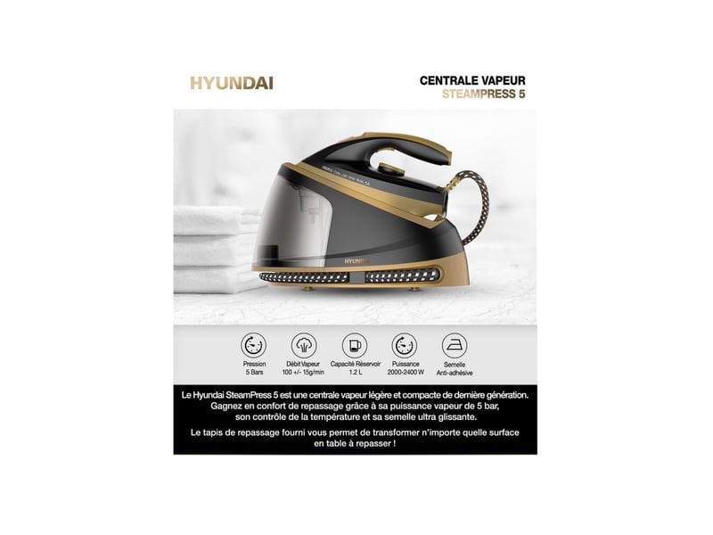 Hyundai - centrale vapeur 5bars 100grmin  hy-ctv1205-003 - steampress 5 HY-CTV1205 - Conforama C