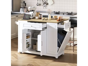 Desserte 3 portes 2 tiroirs coloris blanc mdf