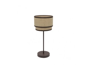 Lampe à poser fabrilamp roque naturelmarron 1 x e14 41 x 18 x 18 cm