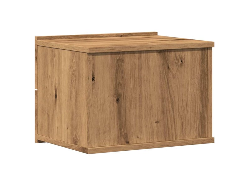  Table de chevet - cabinet de chevet - table de nuit murale chêne artisanal 40x32x30 cm  - Conforama E
